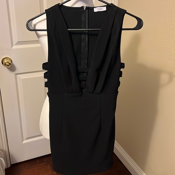 Tobi Makayla Bodycon Dress Black Dress - Picture 1 of 4